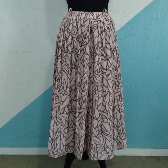 Vintage 1970's Campus Casuals of California Blush Pleated Skirt - Picture 3 of 9